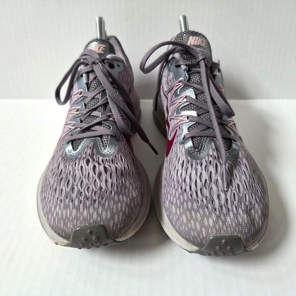 Nike Sneakers Womens 9 Gray Purple Zoom Winflo 5 BV6136 Running Jogging Shoes - Picture 3 of 9